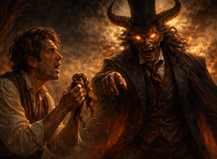 El Chamuco enfrentando al demonio por el rizo de La China Hilaria.
