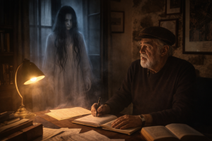 Aparición de La Llorona en el estudio del Dr. Zúñiga